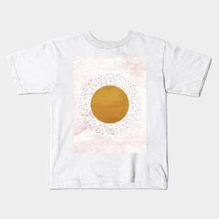 Abstract mustard circle Kids T-Shirt